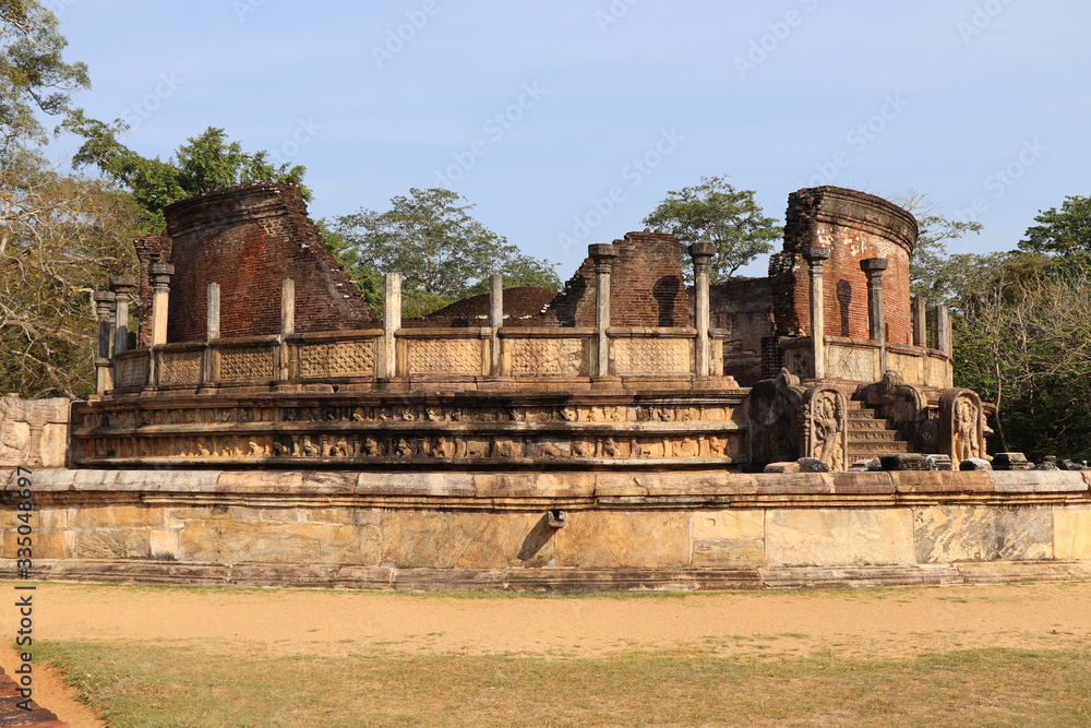 Ruines Temples Polonnaruwa Sri Lanka Triangle Culturel