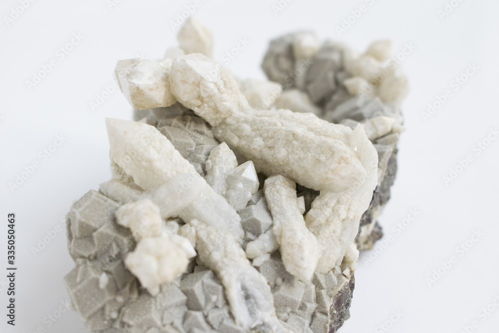 Natural Stone. Grey crystal. Close up photo. Natural Stone. Grey crystal. Close up photo.