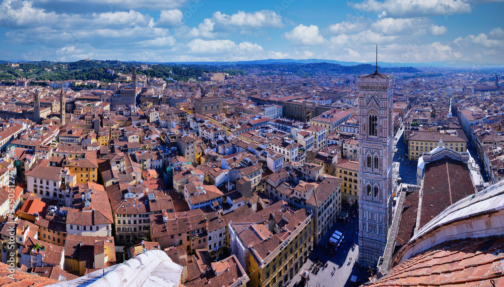 Obraz premium Campanile di Giotto Piazza del Duomo, Firenze.