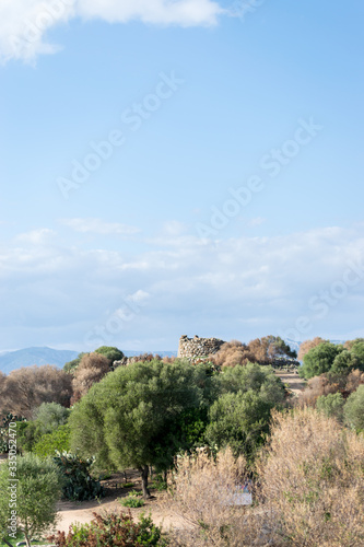 Typical nuragic landscape in Sardinia