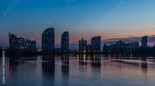 Wallpaper Mural Beautiful sunset on Obolon. Kiev. Ukraine. March 26, 2020 Torontodigital.ca
