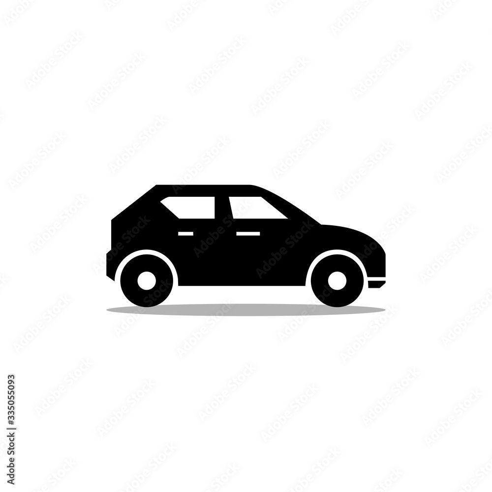 solid icons for car in black color,transportation,vector illustrations