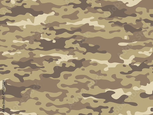 Seamless camouflage pattern. The print on the fabric. Modern vector design