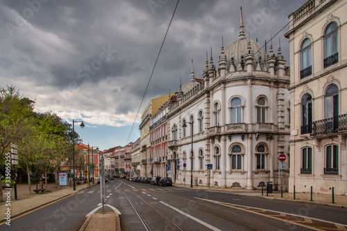 view of Principe Real area in Lisbon Downtown