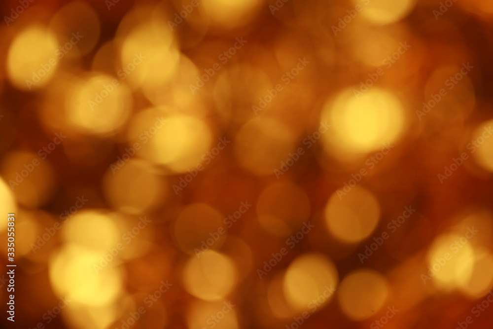 Gold bokeh texture background , soft blured wallpaper