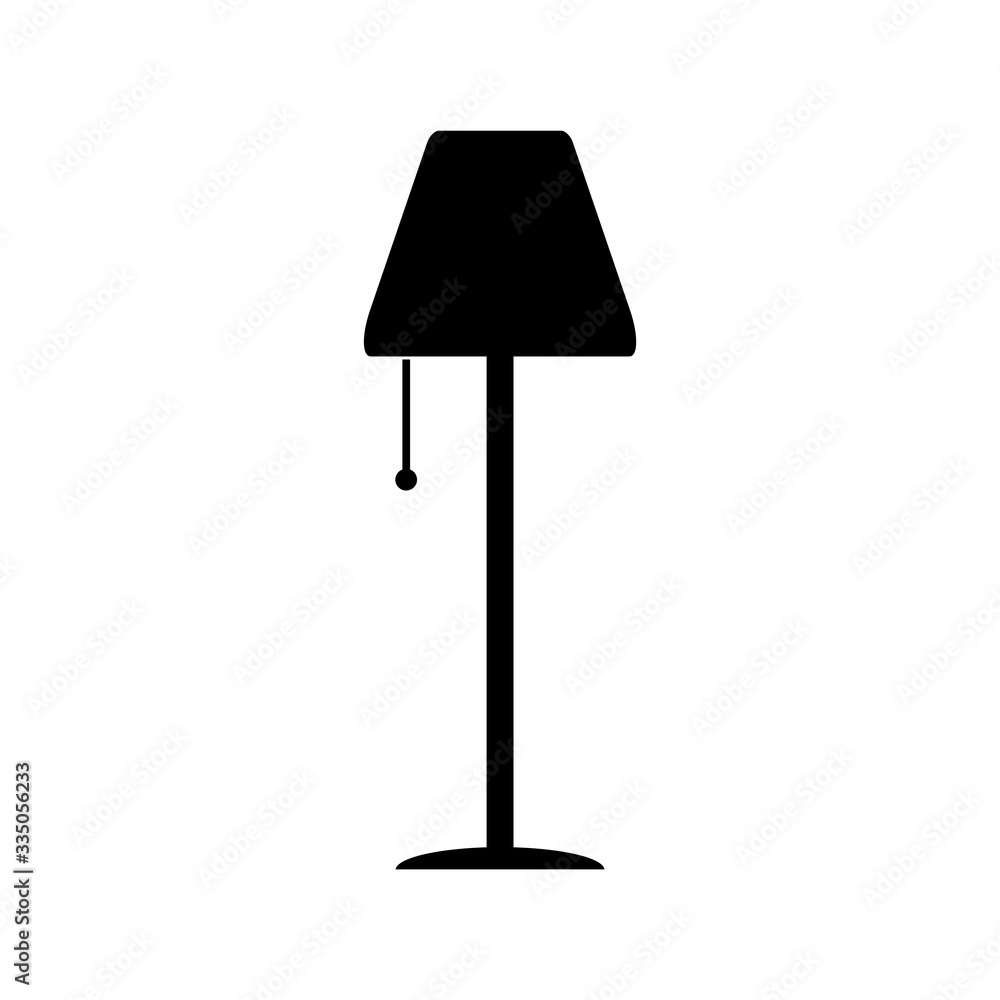 Table lamp icon, logo isolated on white background Table lamp icon, logo isolated on white background