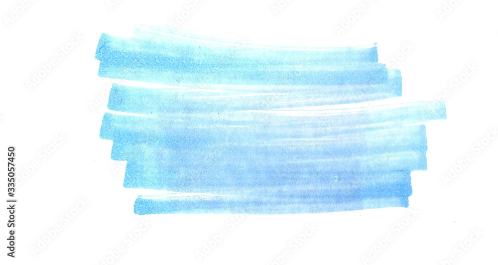 Fototapeta premium hand drawn blue marker abstract background