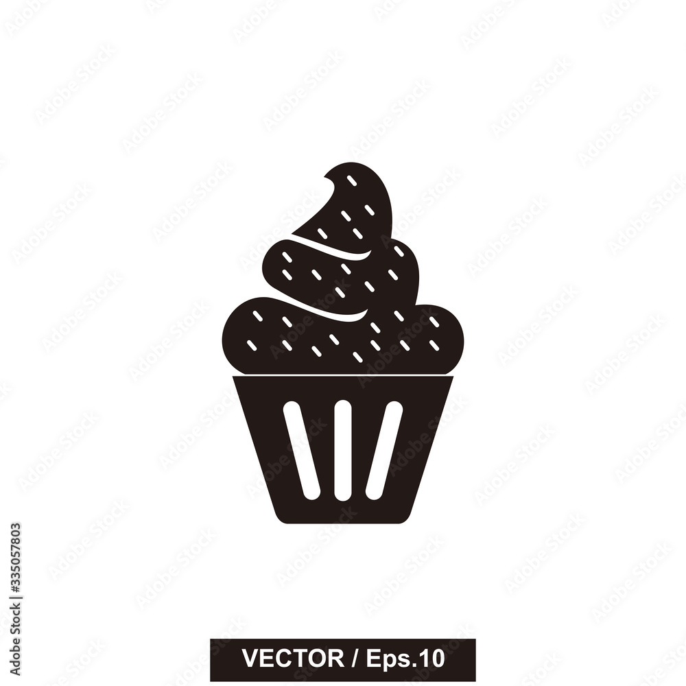 cupcake icon symbol illustration sign cupcake icon symbol illustration sign