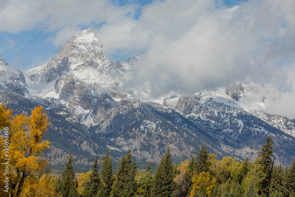 Scneic Landscape in Grand Teton National Park in Autumn