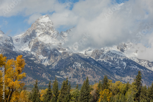 Scneic Landscape in Grand Teton National Park in Autumn