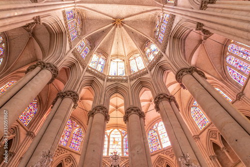 Bild auf Leinwand Kathedrale von Le Mans - Frankreich - wunderschön