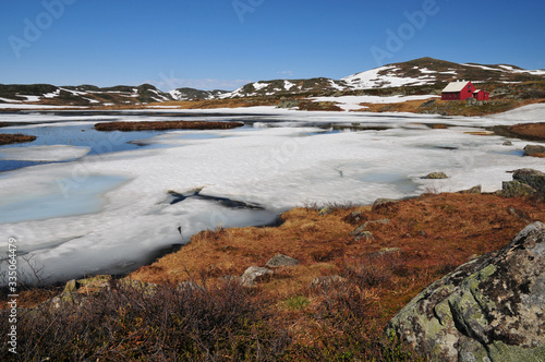 Schneeschmelze in der Hardangervidda 