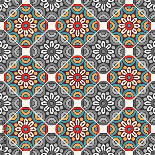 Seamless pattern. Vintage decorative elements