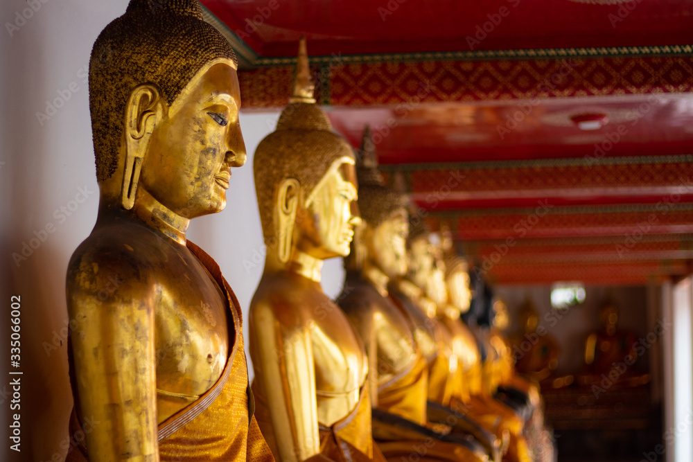 A beautiful view of Wat Pho buddhist temple in Bangkok, Thailand. A beautiful view of Wat Pho buddhist temple in Bangkok, Thailand.