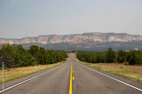 Route 66 - pretty countryside road in the mid west
