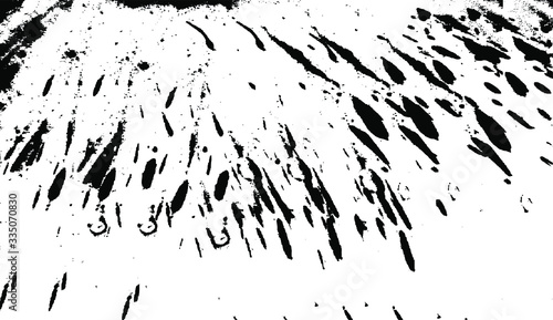 Rough black and white texture vector. Distressed overlay texture. Grunge background. Abstract textured effect. Vector Illustration. Black isolated on white background. EPS10.