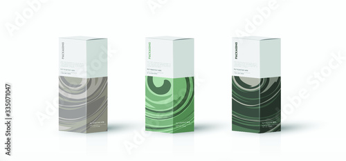 Box, packaging template for product vector design illustration.
