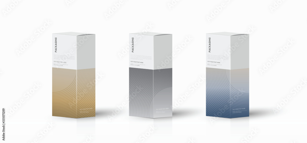 Box, packaging template for product vector design illustration. Box, packaging template for product vector design illustration.