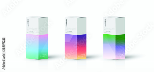 Box, packaging template for product vector design illustration.
