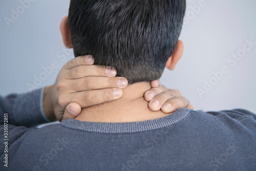 neck pain; health problems; medical concept