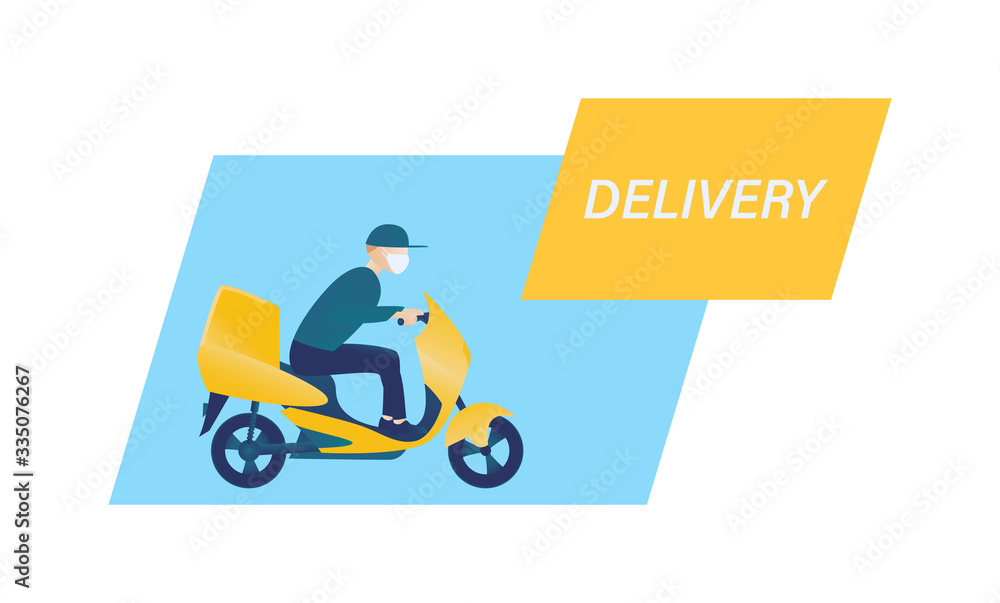 Online order and food or product express delivery concept. Online order and food or product express delivery concept.