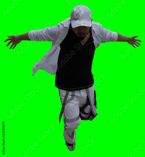 green screen man
