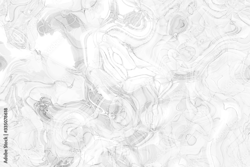 Fototapeta premium Chaotic black lines on a white background.