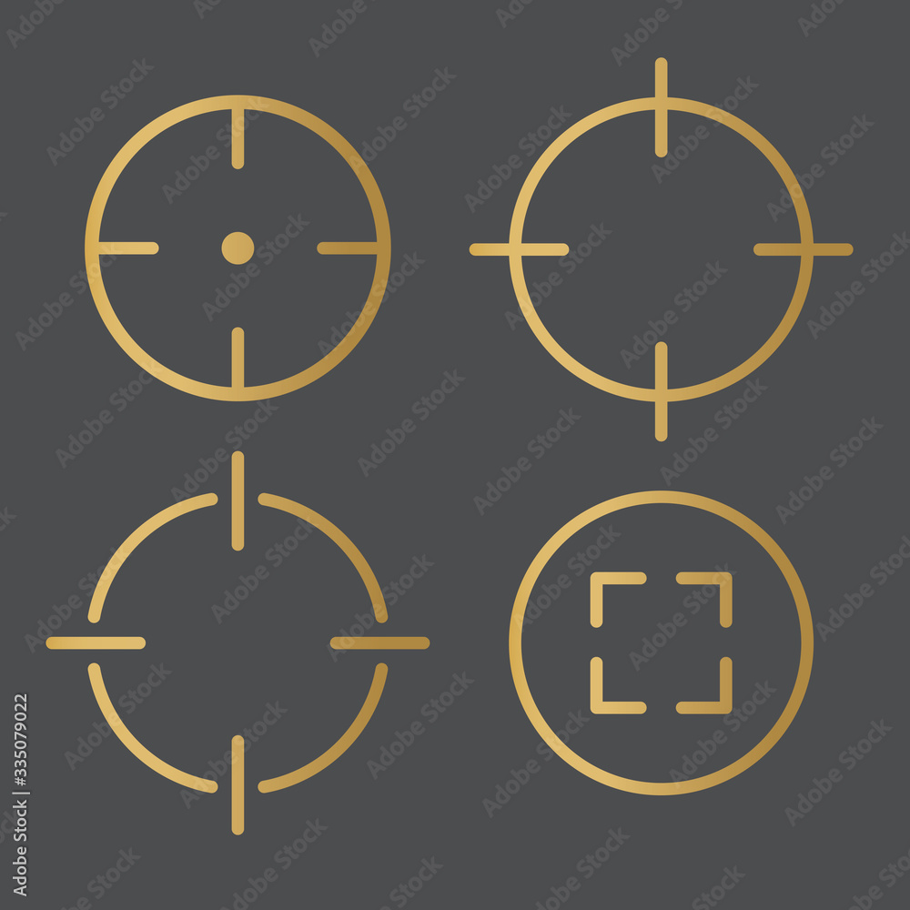 golden target, airm icon- vector illustration golden target, airm icon- vector illustration