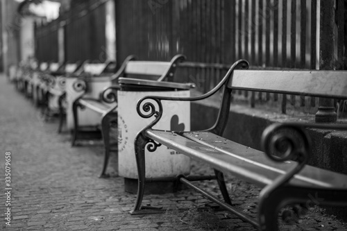 Empty benches