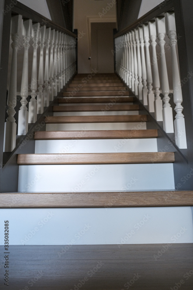 beautiful wooden staircase in a modern house beautiful wooden staircase in a modern house