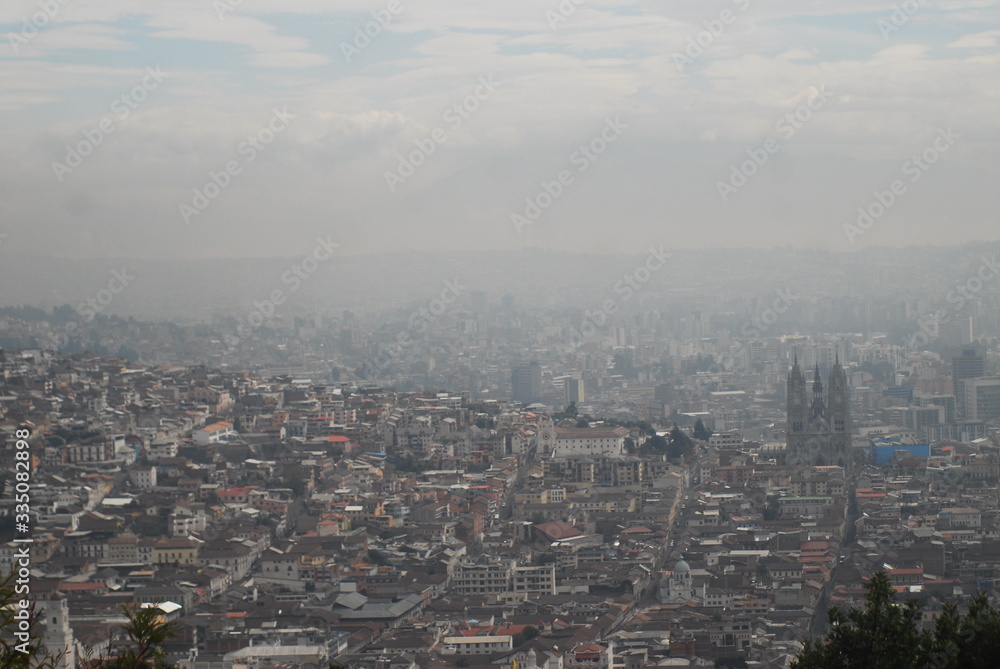 Quito in a cloudy day