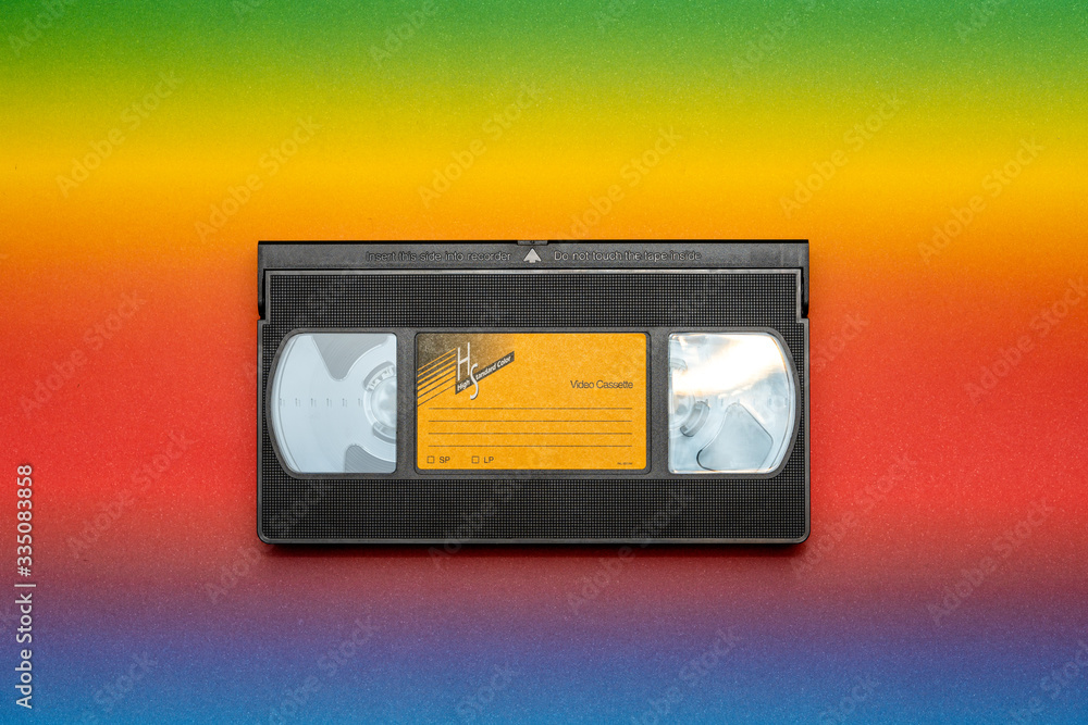 Obraz premium Vorderseite einer VHS Videokassette
