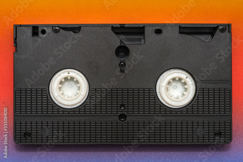 Rückseite einer VHS Videokassette