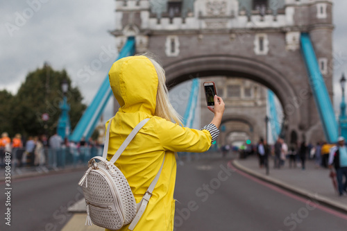 Photography video call at the central of the london