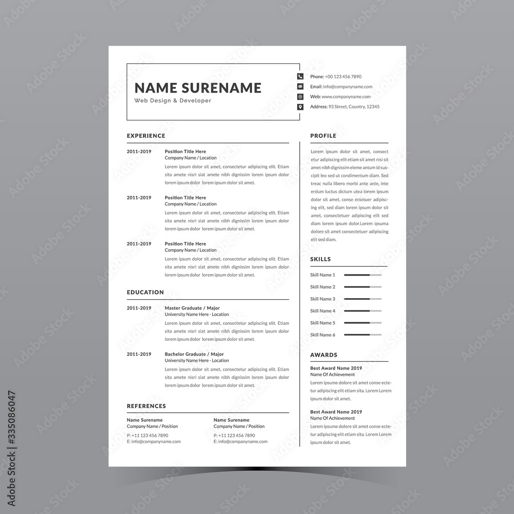 Resume Template Resume Template