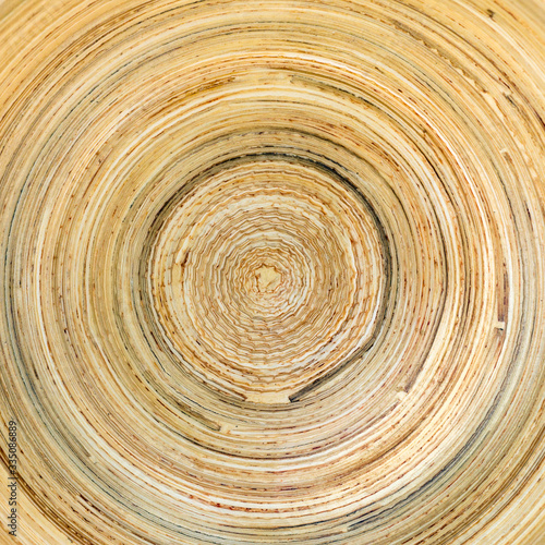 circular texture of bamboo plate