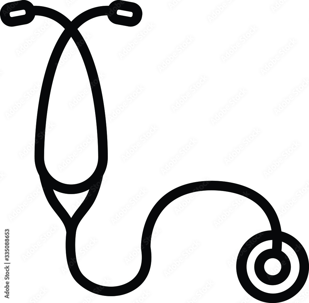 Stethoscope Clip Art Black And White