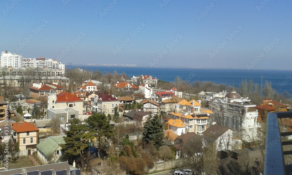 panorama of the Odessa city
