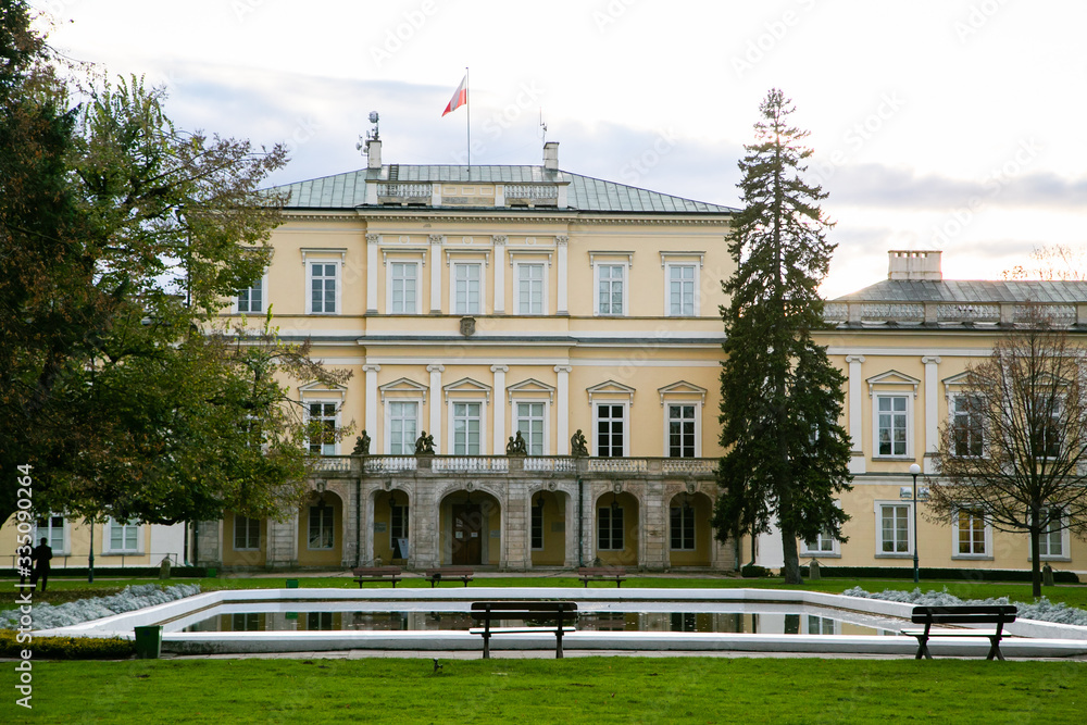 Czartoryski Palace in Pulawy on Vistula river, Poland