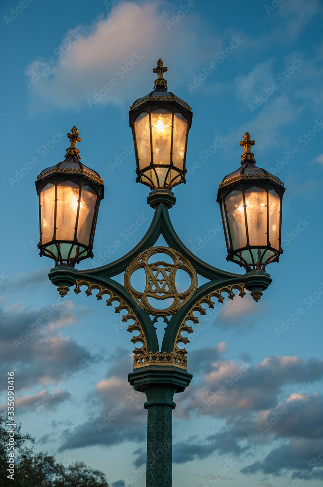 Old Street Lamp in London