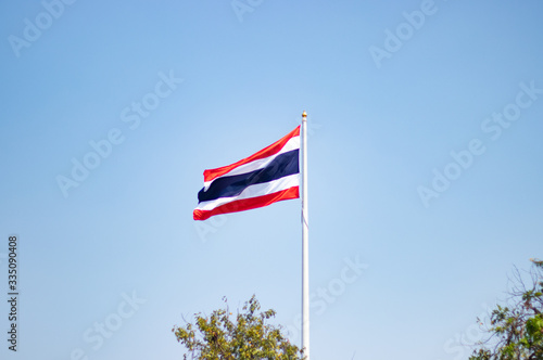 A beautiful view of Thailand flag in Bangkok.