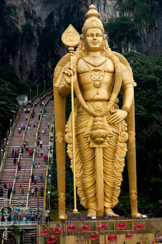Statue of Lord Murugan in Batu Caves, Malaysia