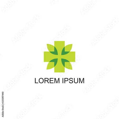 Medical Cross and Health Pharmacy Logo Vector Template