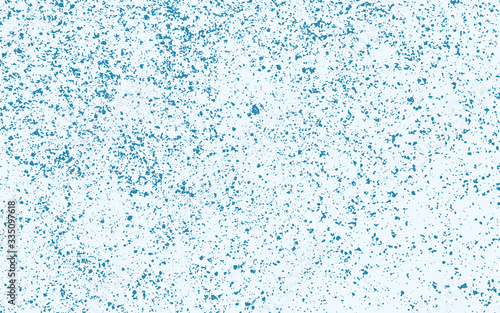 Stained abstract floor texture background. Vector grunge overlay pattern in blue.