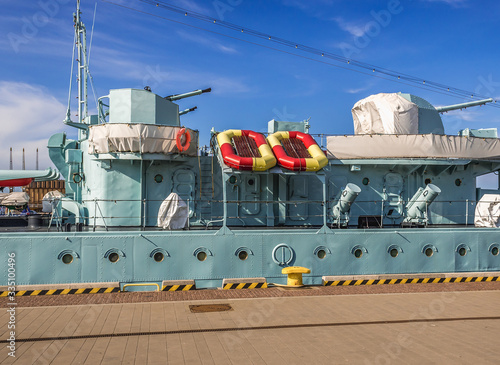 ORP Blyskawica destroyer ship preserved as a museum ship in Gdynia city, Poland photo