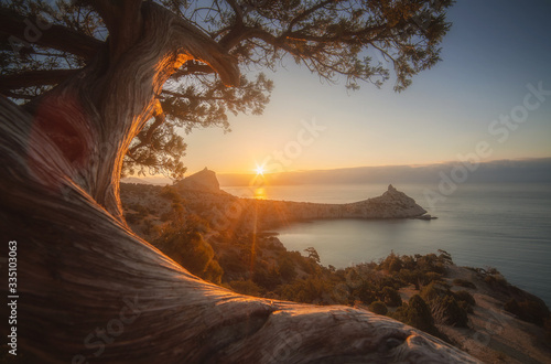 sunrise on the mountain