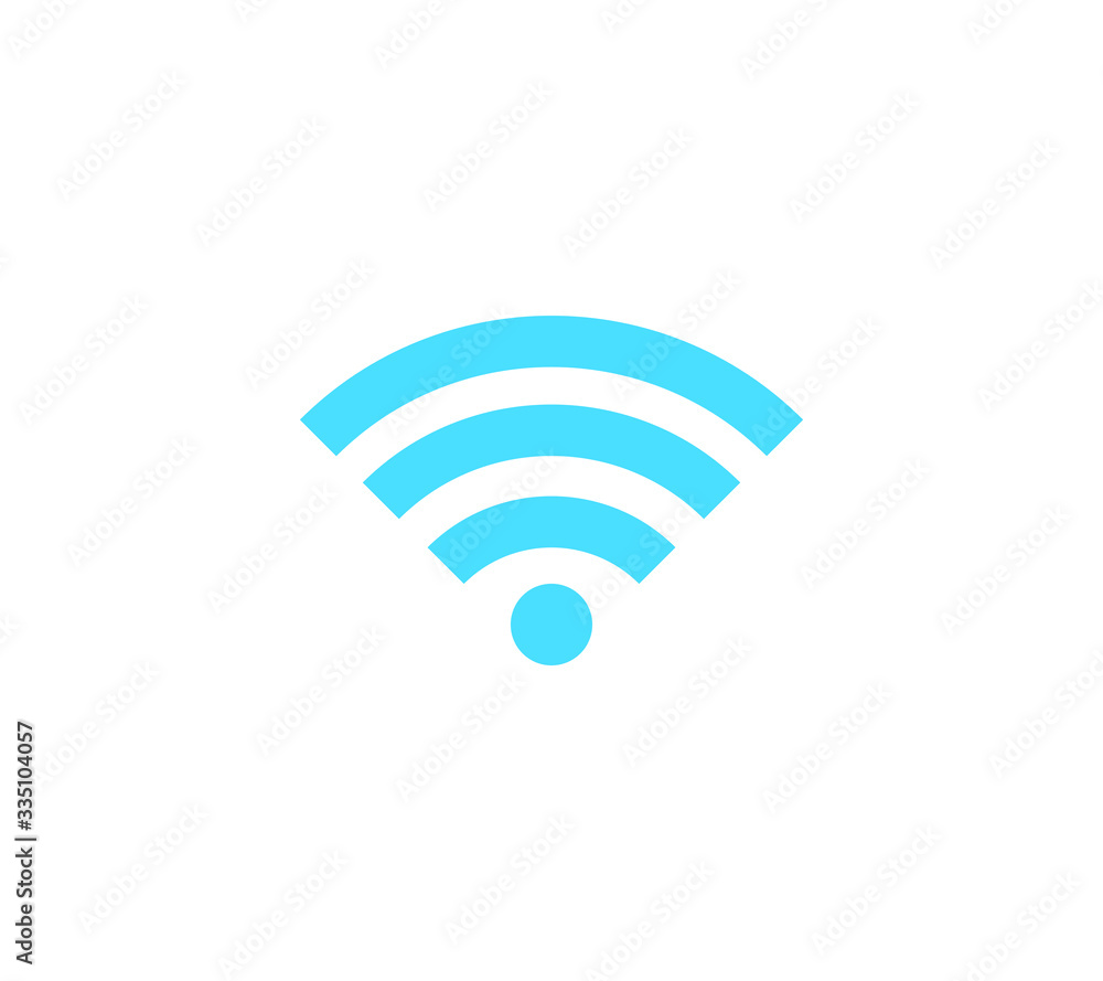 Wireless and wifi icon or sign for remote internet access Wireless and wifi icon or sign for remote internet access