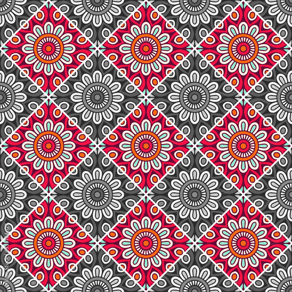 Seamless pattern. Vintage decorative elements