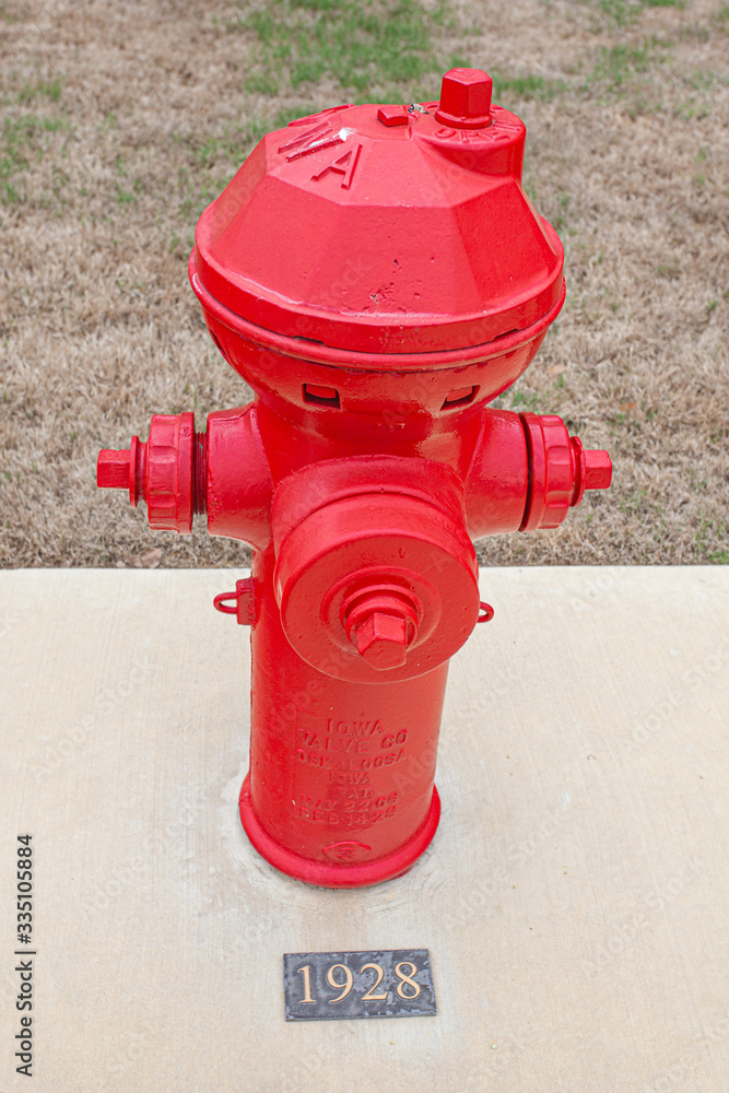 red fire hydrant manufactured in 1928 red fire hydrant manufactured in 1928