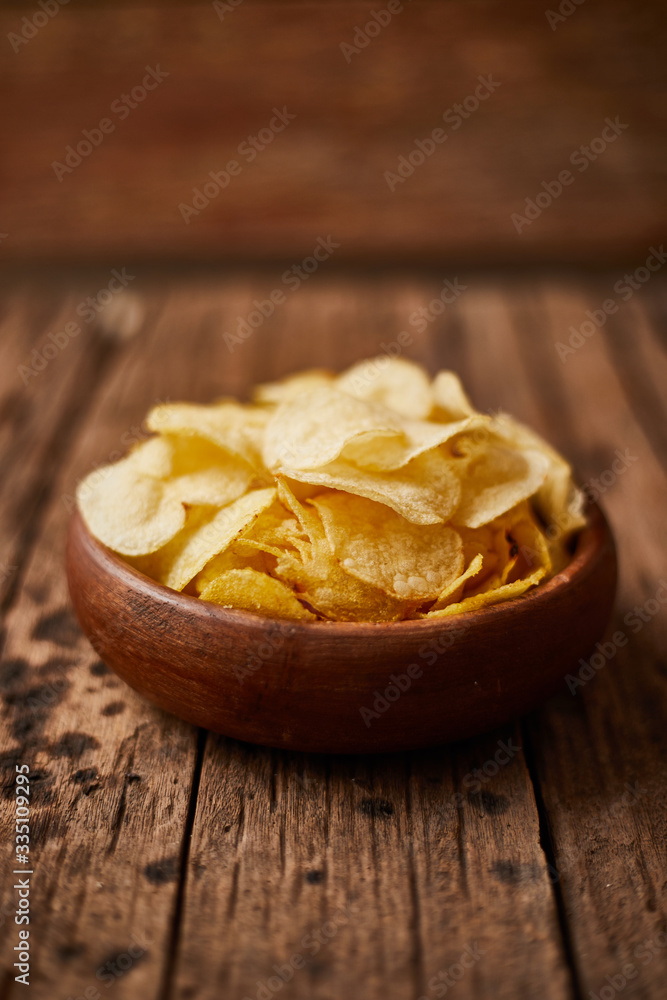 Potato chips for a tasty snack break. Potato chips for a tasty snack break.